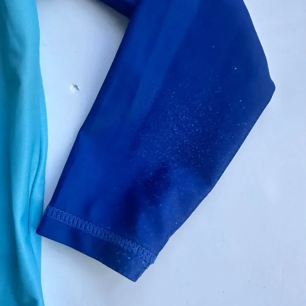 Andy & Evan Boys Blue Shark Pocket Rashguard - 3T